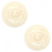 Polaris cabochon Classic 20mm stone look Off white